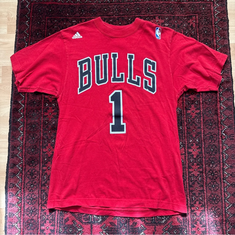 Y2K Adidas Derrick Rose Tee-Shirt Jersey Men’s Small